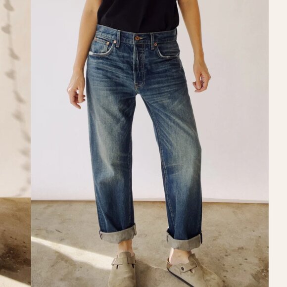 Hey Gang The Loose Crop Selvedge Jeans - Picture 2 of 10